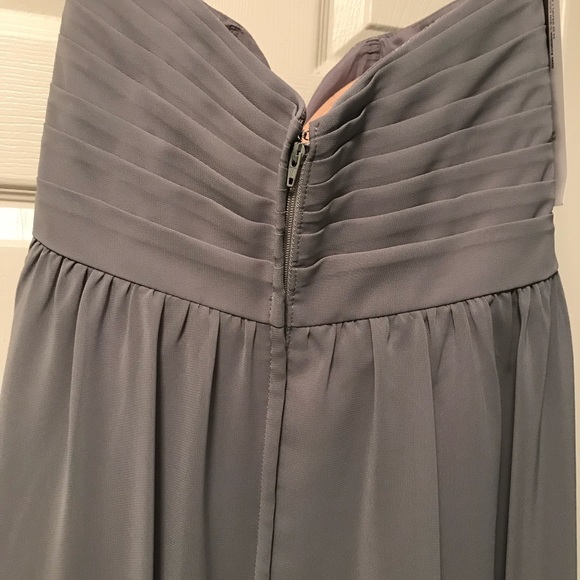 NWT Alfred Angelo smoke grey bridesmaid dress - Picture 4 of 8